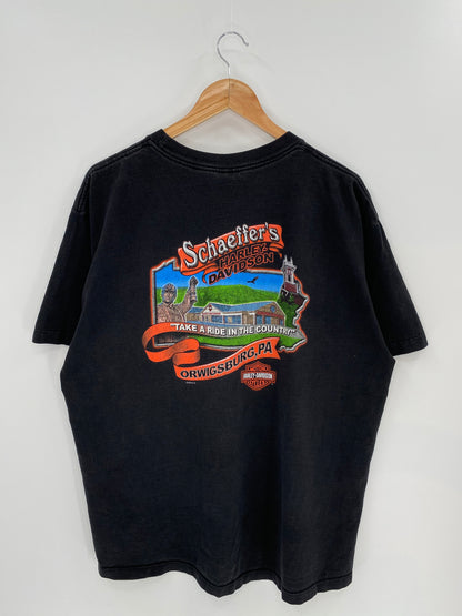 2002 Harley Davidson Made in USA Size XL Vintage T-Shirt / 7895