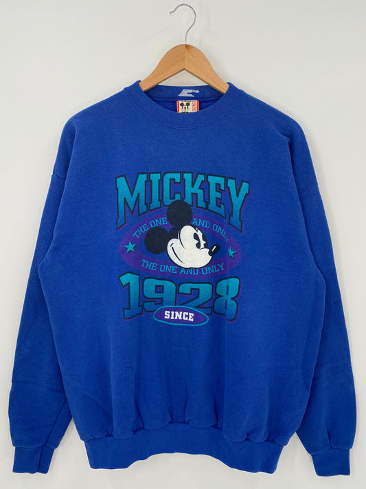 .90's DISNEY MICKEY Made in USA Size XXL Vintage Sweat-shirt / A6462