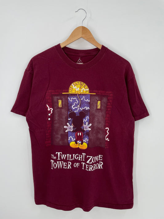 00' DISNEY TOWER OF TERROR Size L Vintage T-Shirts / K3408