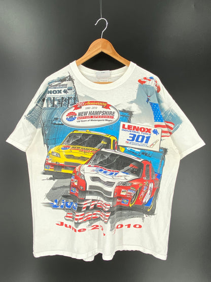 2010 20TH ANNIVERSARY NEW HAMPSHIRE MOTOR SPEEDWAY Size XL Vintage Racing T-shirt / 9303