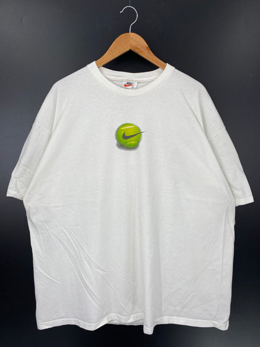 90's NIKE TENNIS Agassi Made in USA Size XXL Vintage T-shirt / k2754