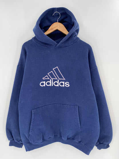 90’s ADIDAS Made in USA Size L Vintage Hoodie Sweat-shirt / 8699