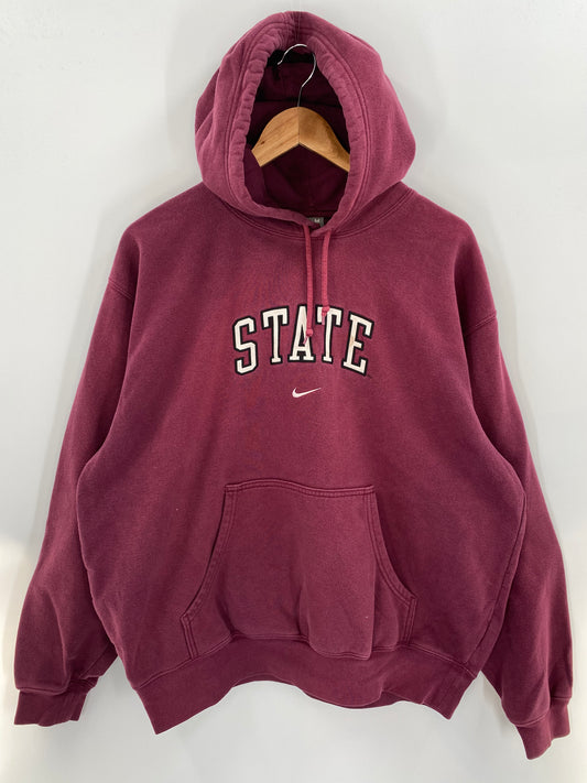 00' NIKE STATE Size M Vintage Hoodie Sweat-Shirt / K3343