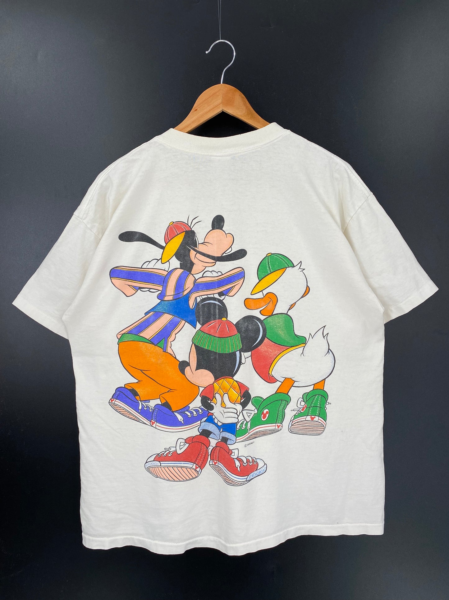 90’s DISNEY MICKEY Made in USA Size XL Vintage T-Shirt / K2359