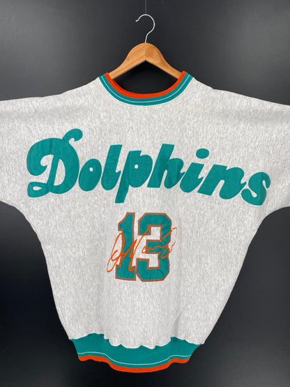 90’s DOLPHINS Made in USA Size L Vintage NFL Sweat-shirt / k1993