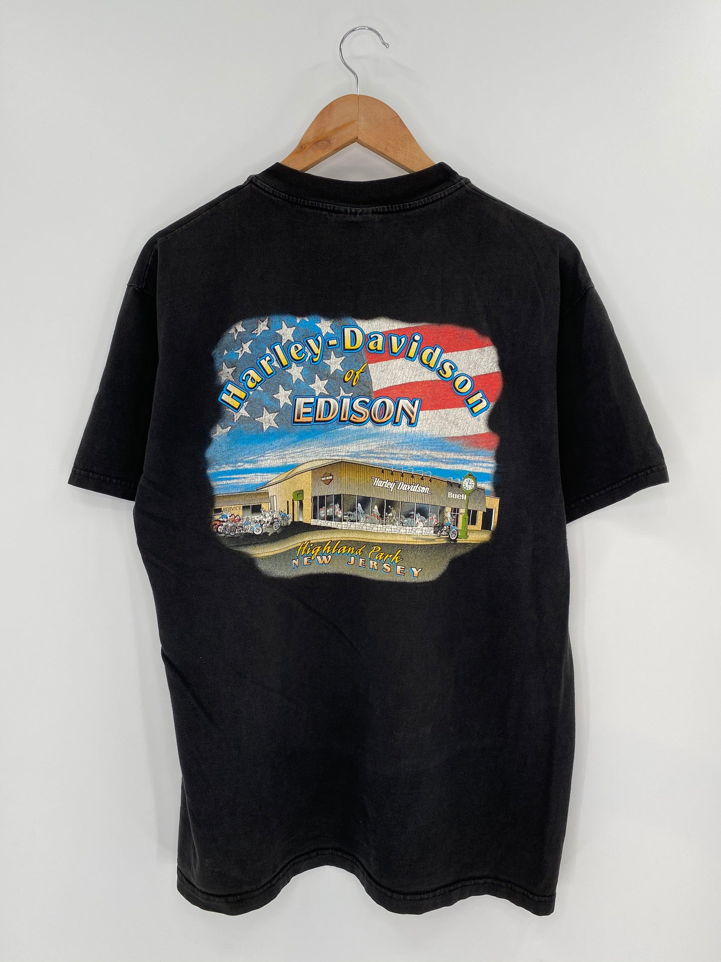 90's HARLEY DAVIDSON Made in USA Size L Vintage T-Shirt / 8660