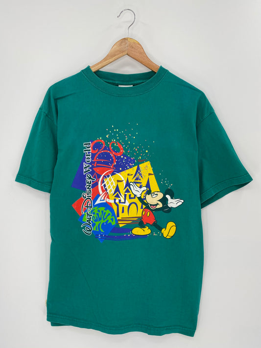 90’s DISNEY MICKEY Made in USA Size L Vintage T-Shirt / 9257