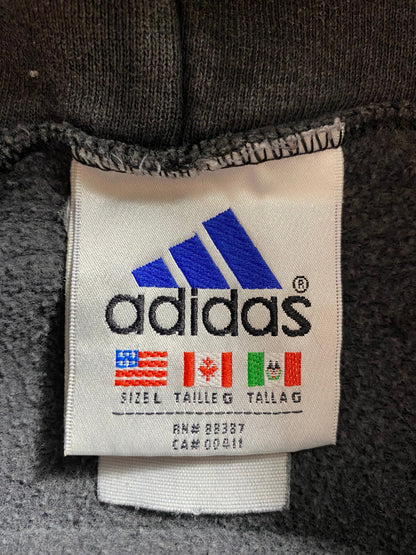 90’s ADIDAS Size L Vintage Hoodie Sweat-Shirts / A6798