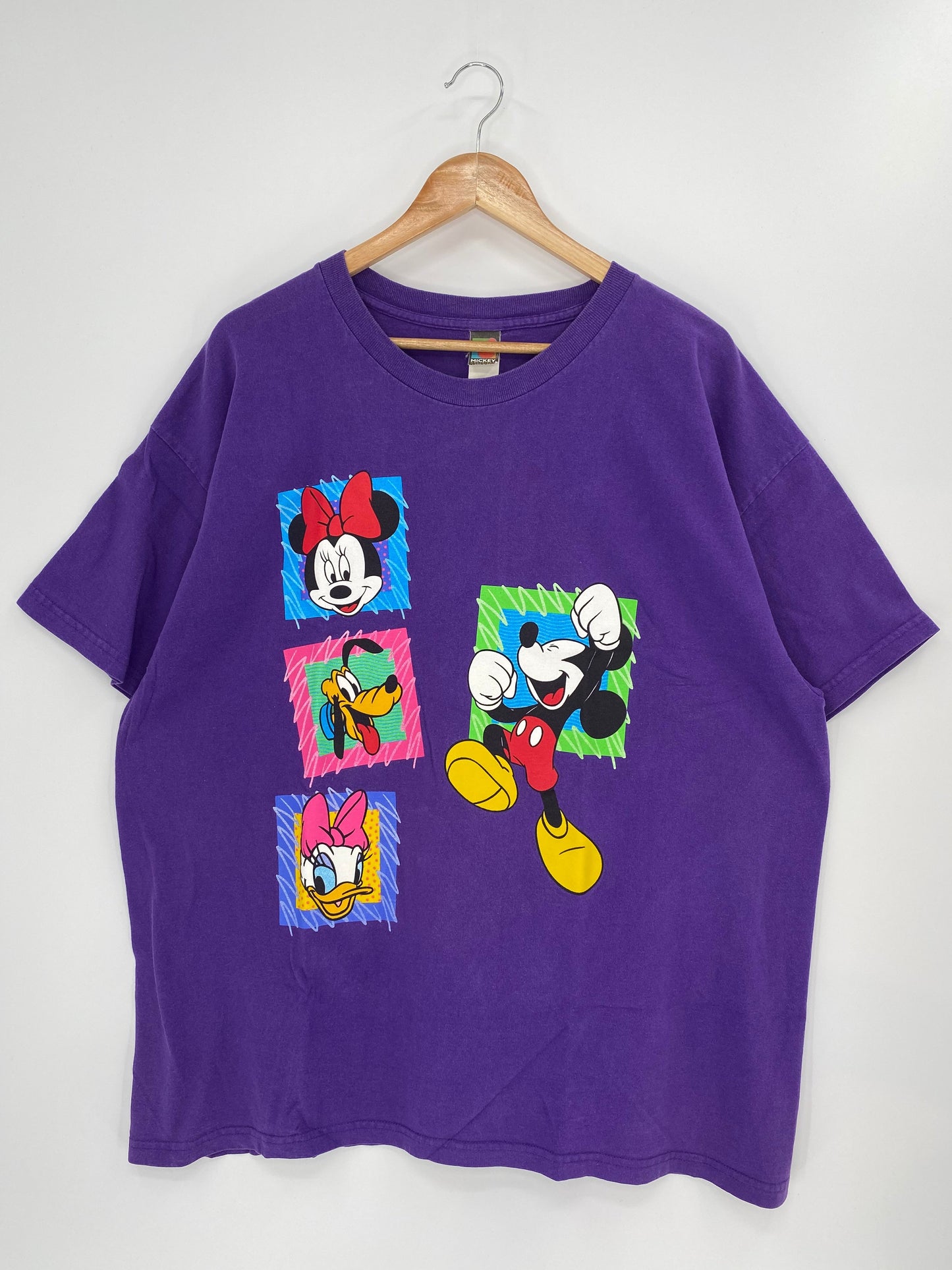 .90’s DISNEY MICKEY Size Approx.XL Vintage T-Shirt / E940