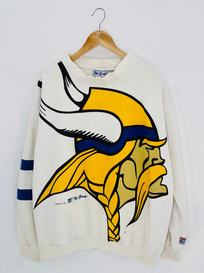 90's VIKINGS Size XL Vintage NFL Sweat-shirt / k7210