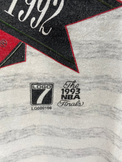 .1993 CHICAGO BULLS Made in USA Size XL Vintage NBA T-Shirt / A9990