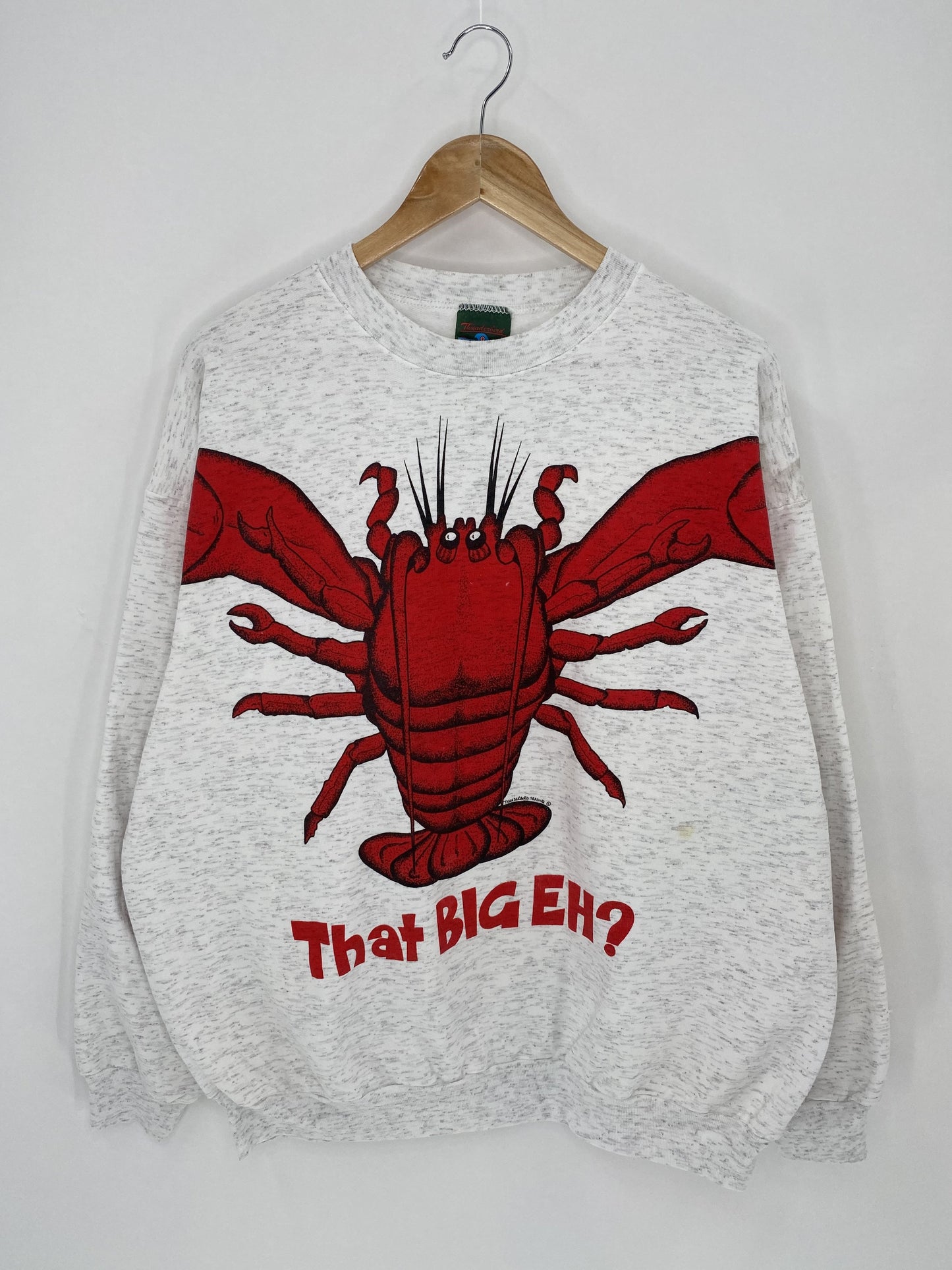 90’s LOBSTER PRINT Size One Size (Approx. XL) Vintage Sweat-shirt / K6289