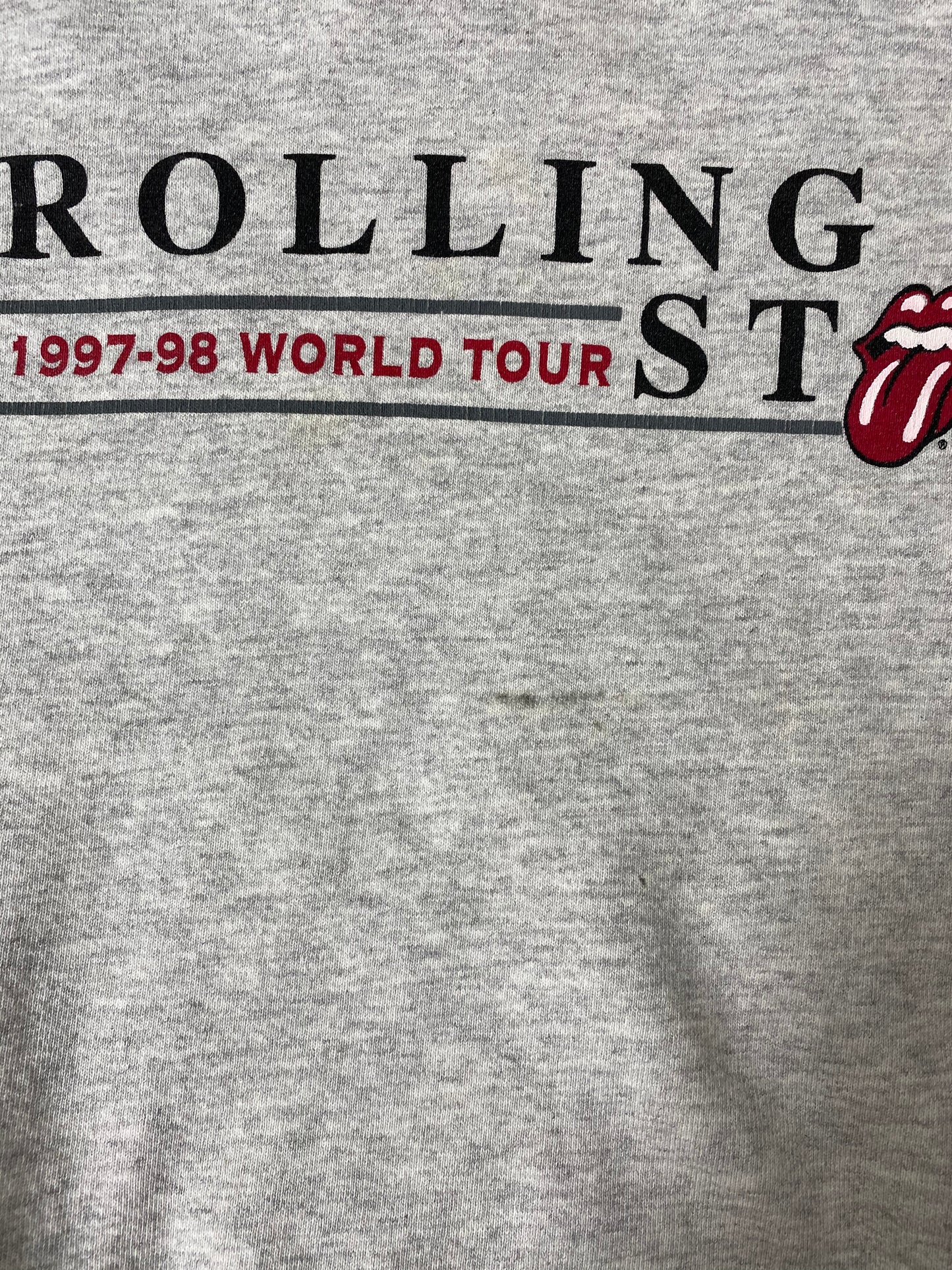 1997 ROLLING STONES 1997-1998 WORLD TOUR Size No Tag (Approx. XL) Sweat-Shirt / 7072