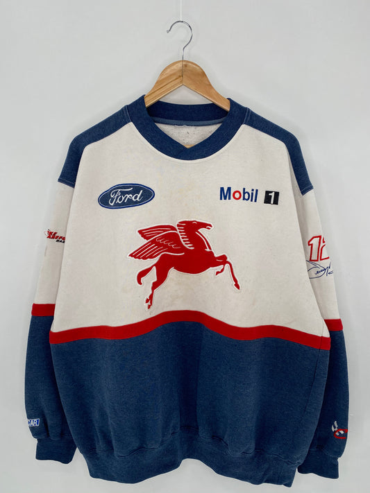 90's NASCAR PENSKE KRANEFUSS Size Approx. XXL Vintage Racing Sweat-shirt  / 6032