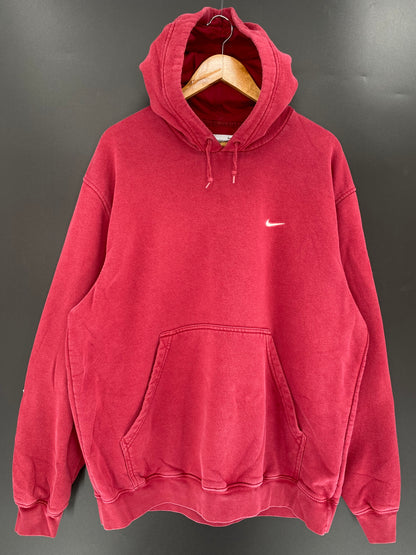 00' NIKE MINI SWOOSH Size XL Vintage Hoodie Sweat-Shirt / K860