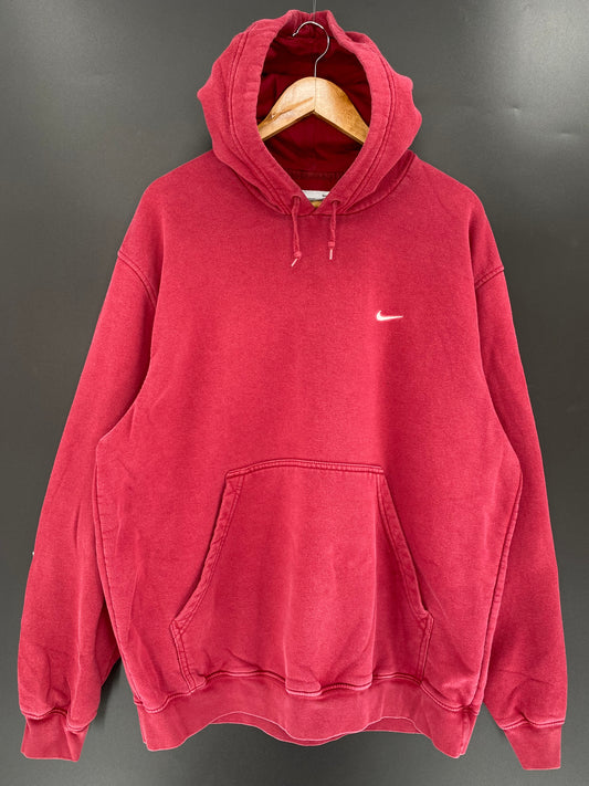 00' NIKE MINI SWOOSH Size XL Vintage Hoodie Sweat-Shirt / K860