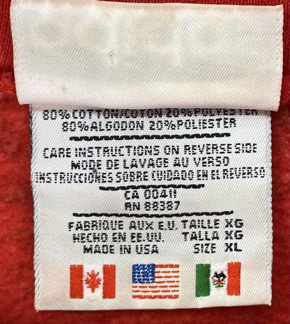 90's ADIDAS Made in USA Size XL Vintage Hoodie Sweat-shirt / A6762