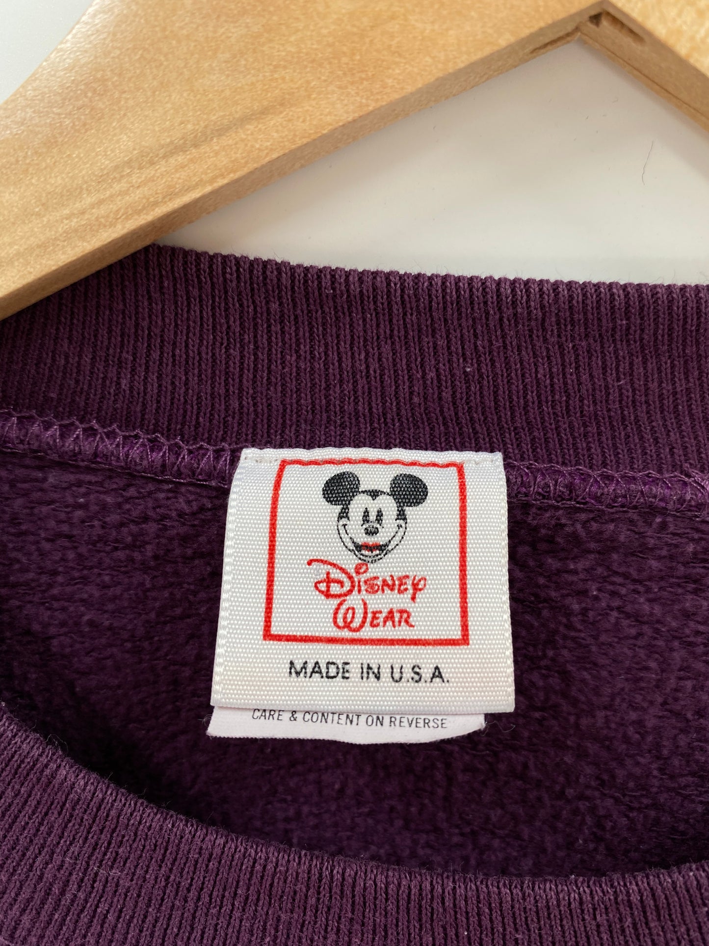 00' DISNEY MICKEY Made in USA Size L/XL Vintage Sweat-shirt / K3190