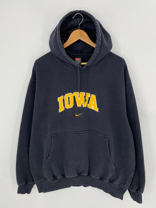 90’s NIKE IOWA Size XL Vintage Hoodie Sweat-shirt / 7357