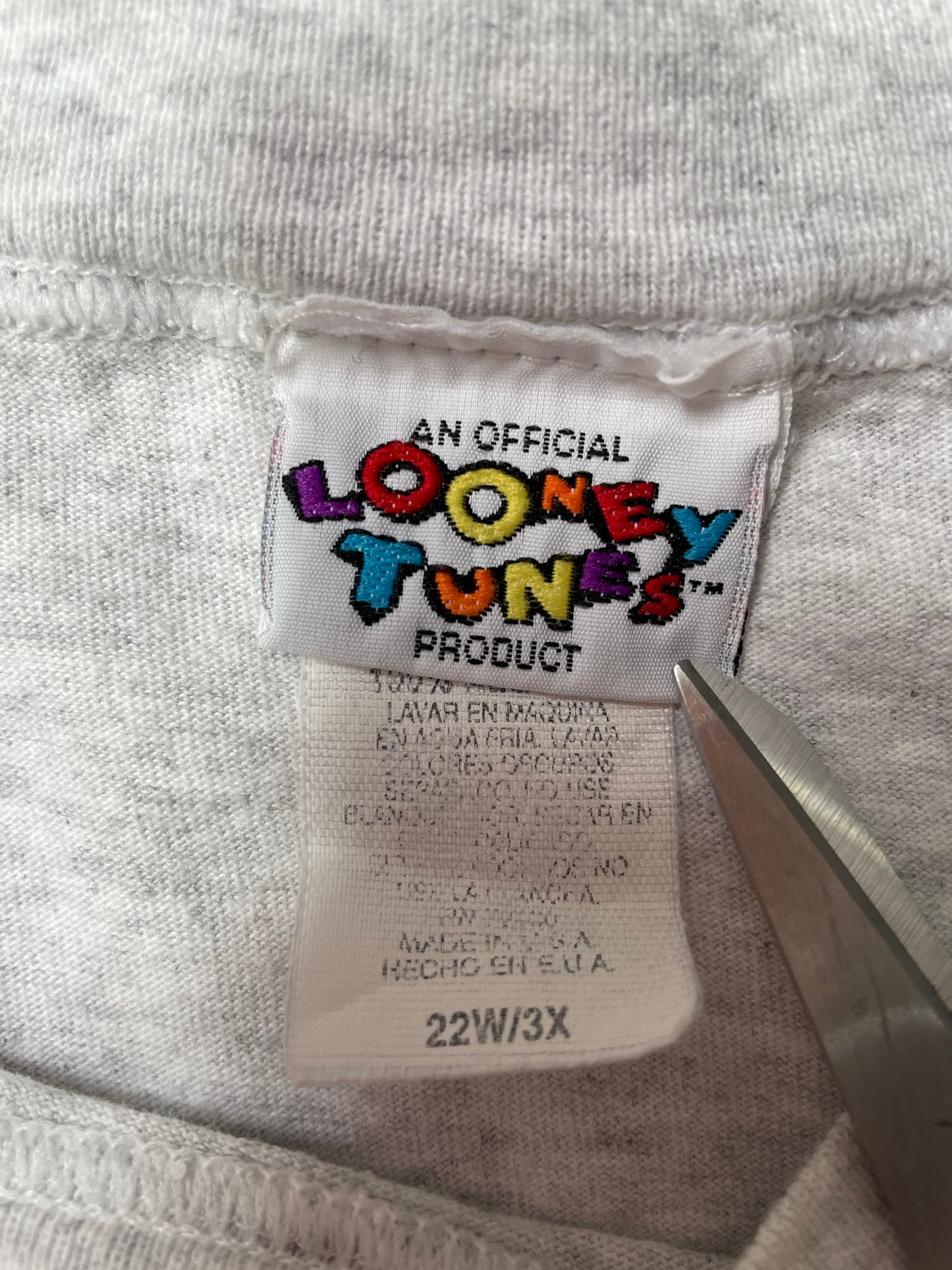 1996 LOONEY TUNES Made in USA Size XXXL Vintage T-Shirt / A4434