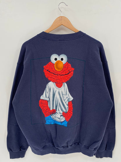 90’s ELMO Made in USA Size L Sweat-Shirts / k2449