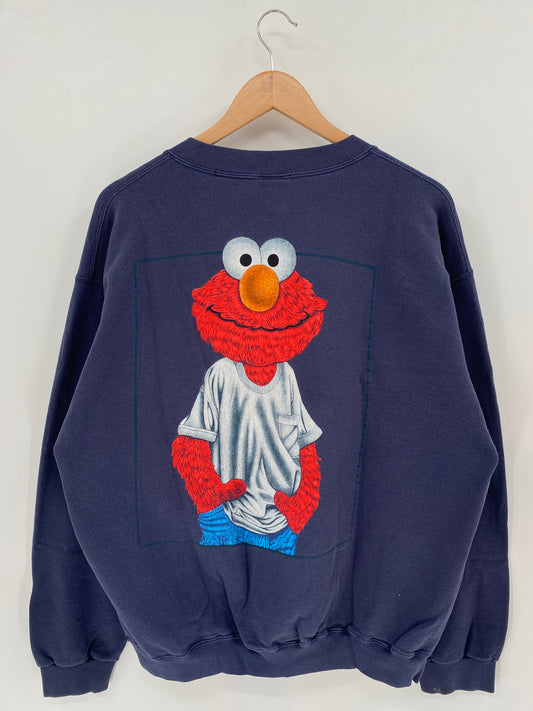 90’s ELMO Made in USA Size L Sweat-Shirts / k2449