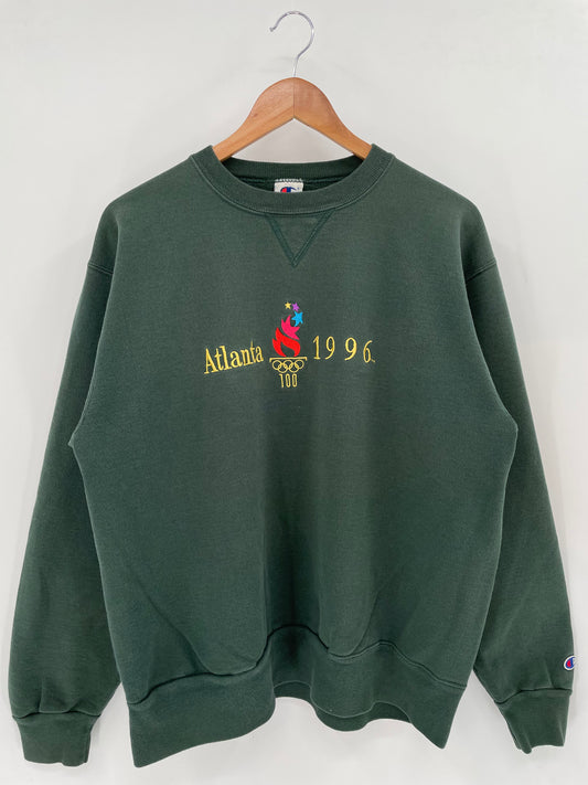 1996 Champion x ATLANTA OLYMPIC Made in USA Size XL Vintage Sweat-Shirt / K3621