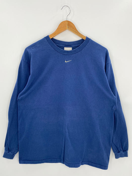 90’s NIKE CENTER SWOOSH Size L Vintage Long Sleeve T-Shirt / A8586