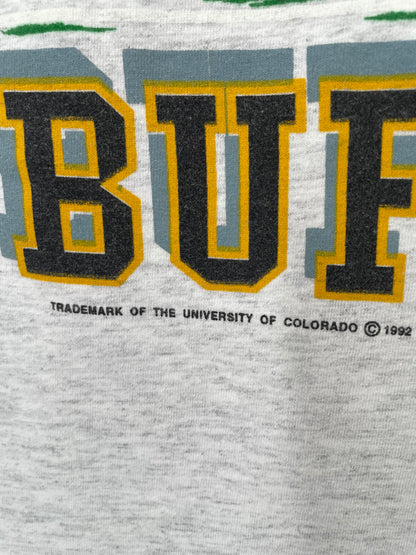 1992 COLORADO BUFFALOES Made in USA Size XL Vintage NFL T-Shirt / K2185