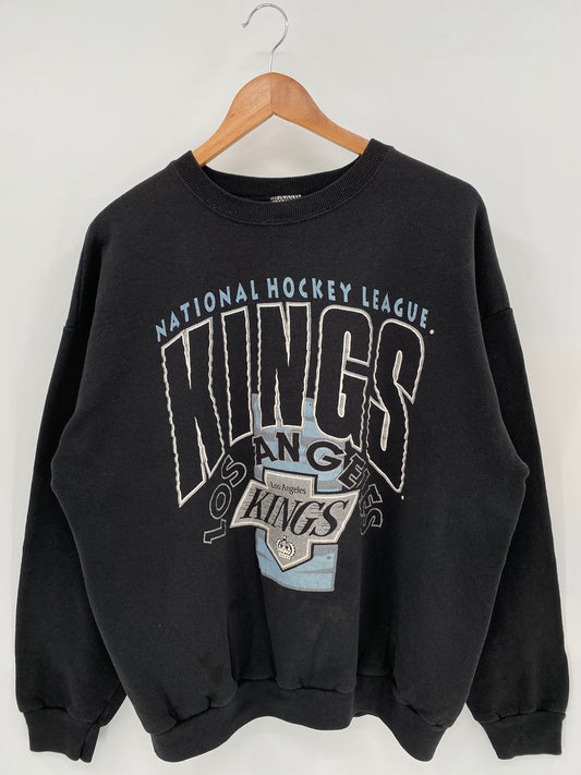 90’s LOS ANGELES KINGS Made in USA Size XXL Vintage NHL Sweat shirt / K3696