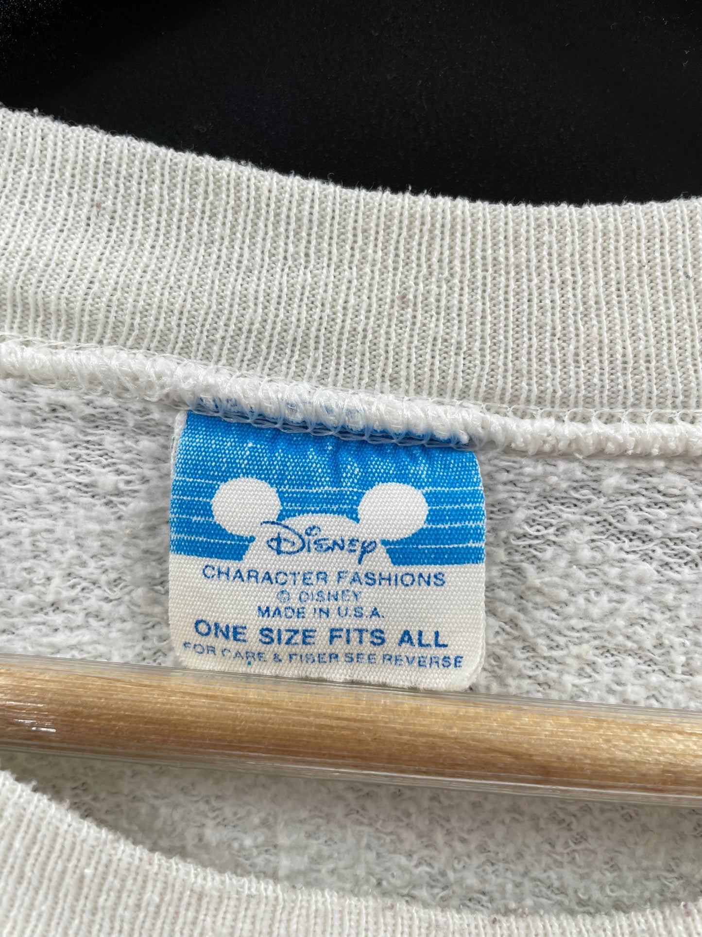 80’s DISNEY MICKEY Made in USA Size Approx.XL Vintage Sweat-shirt / A5573