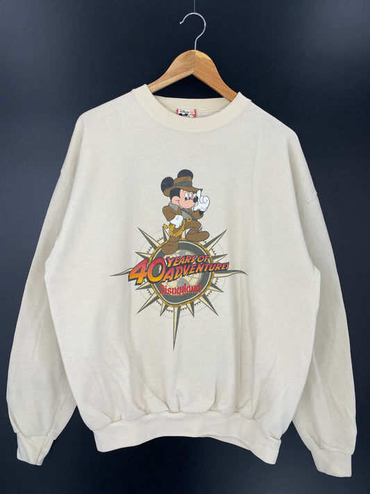 90’s DISNEY 40 YEARS OF ADVENTURES Made in USA Size XL Vintage Sweat-shirt / K8701