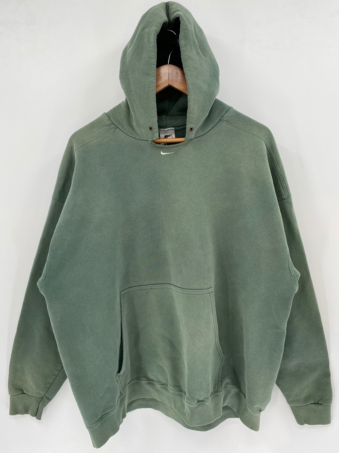 90's NIKE CENTER SWOOSH Made in USA Size XL Vintage Hoodie Sweat-Shirts / K3693