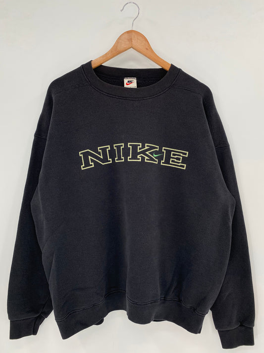 90's NIKE LOGO Made in USA Size L Vintage Sweat-Shirt / K3178