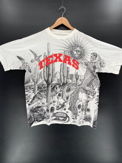 90’s TEXAS Size No tag(Approx.XXL) Vintage T-Shirts / K3844