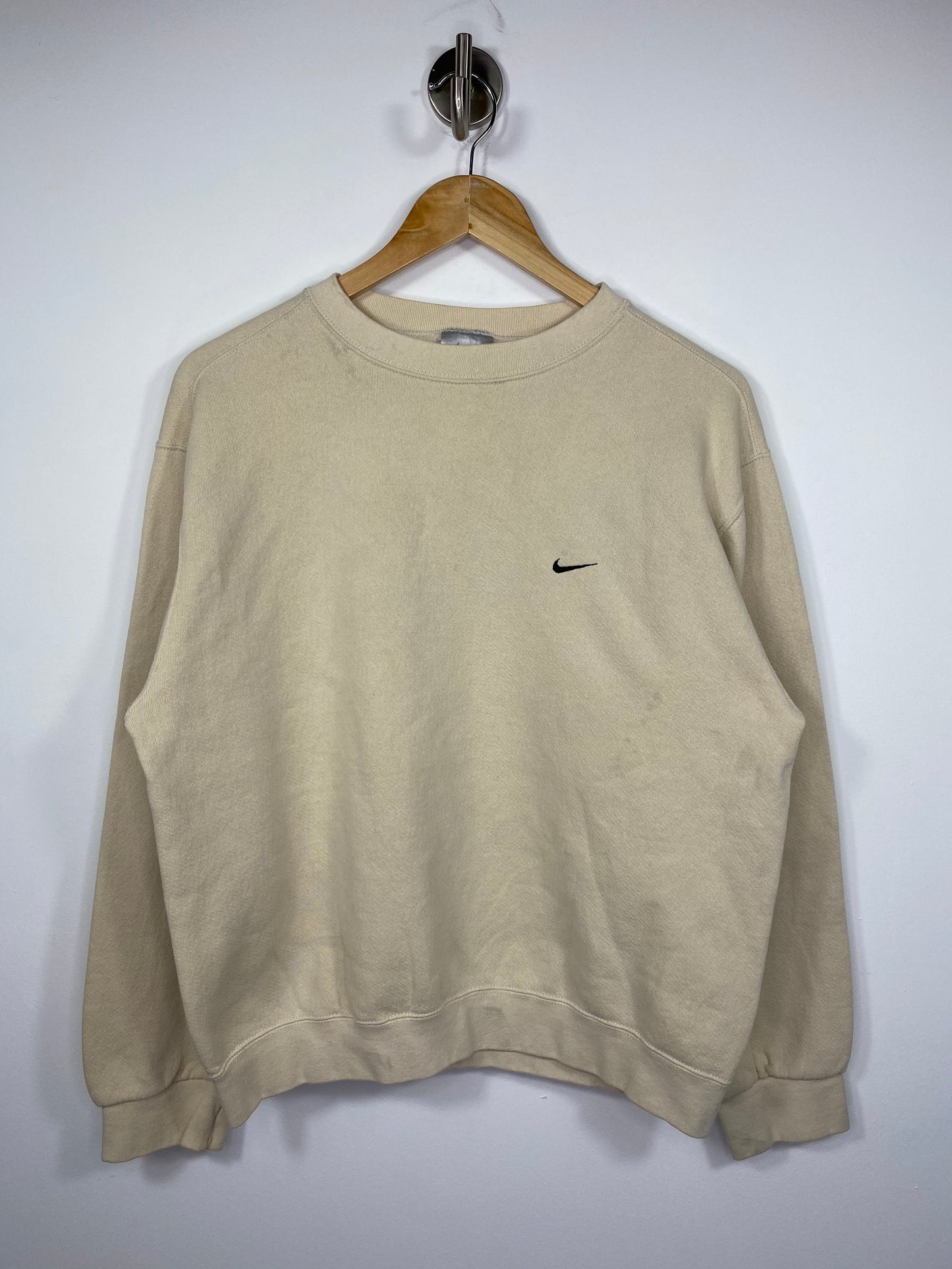 90’s NIKE Mini Swoosh Made in USA Size M Vintage Sweat-Shirt / 5306