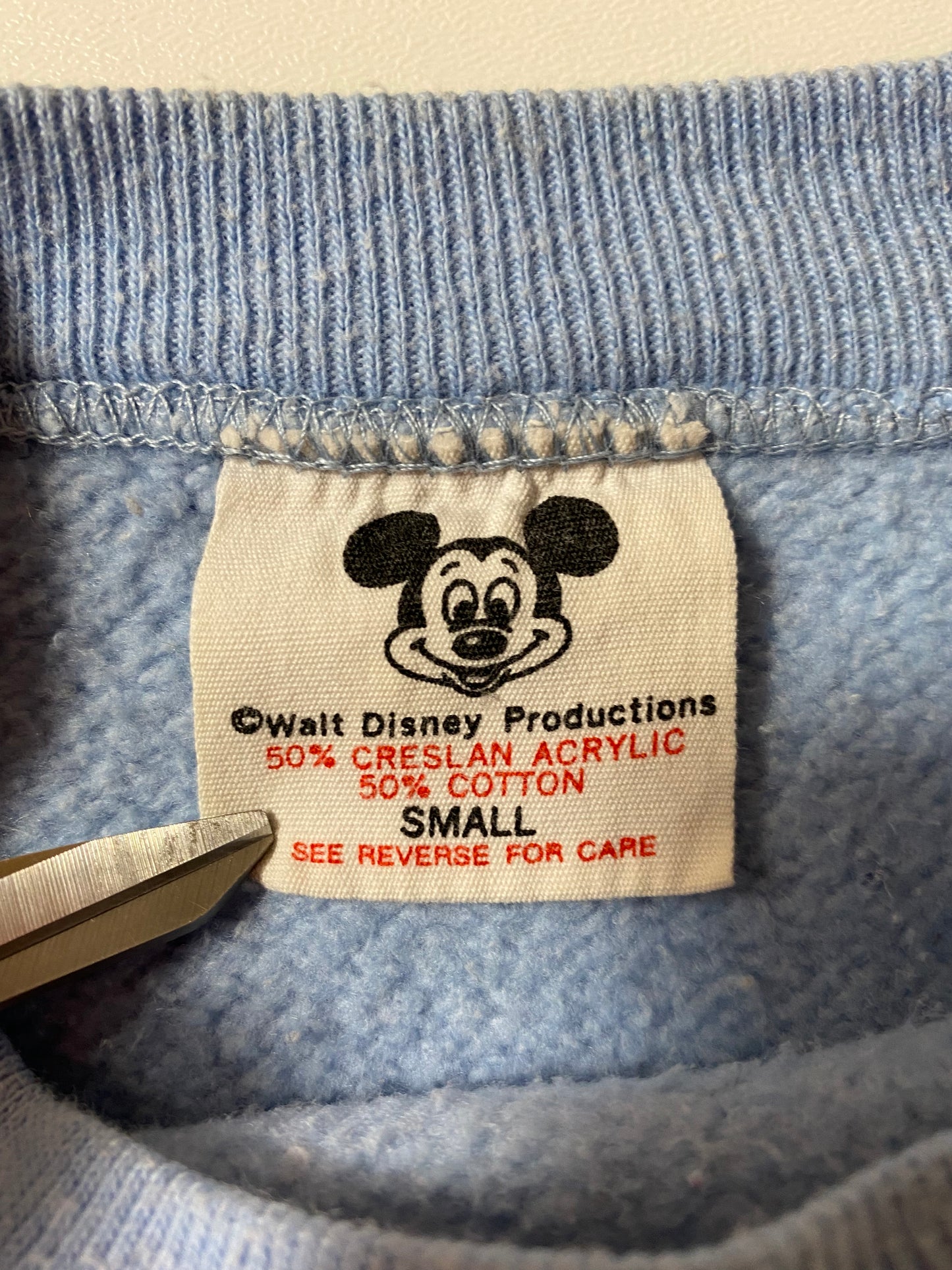 80’s DISNEY MICKEY MADE IN USA Size S Vintage Sweat-shirt / K403