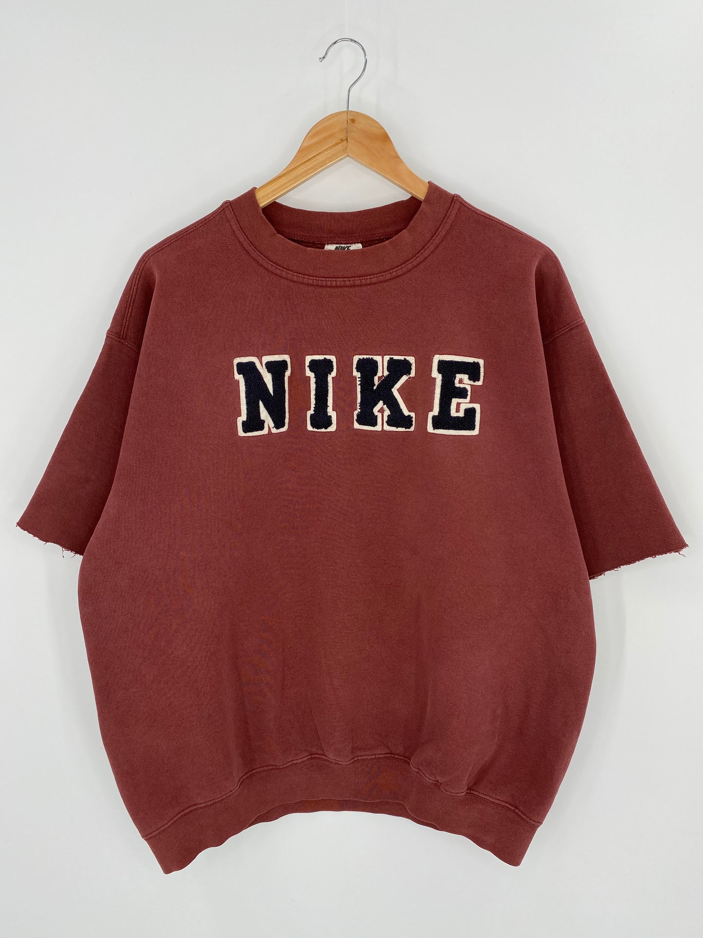 90’s NIKE Made in USA Size L Cut Off Sleeves Vintage Sweat-shirt / 7518