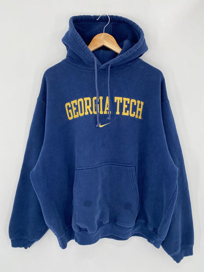 90’s NIKE GEORGIA TECH Size XL Vintage Hoodie Sweat-Shirt / 5397