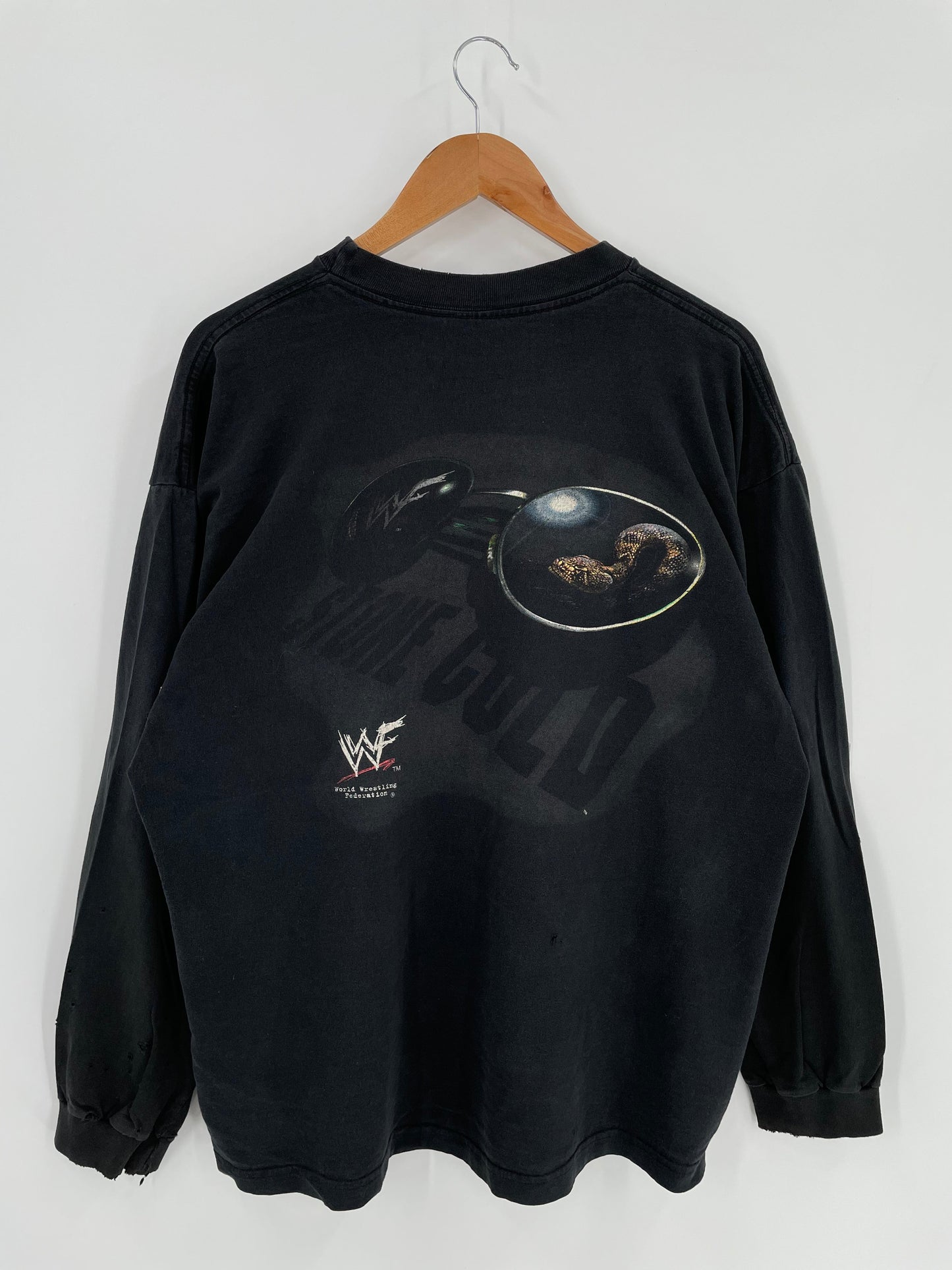 1999 STONE COLD Size Approx.L Vintage WWF Long sleeve T-shirt / A1457