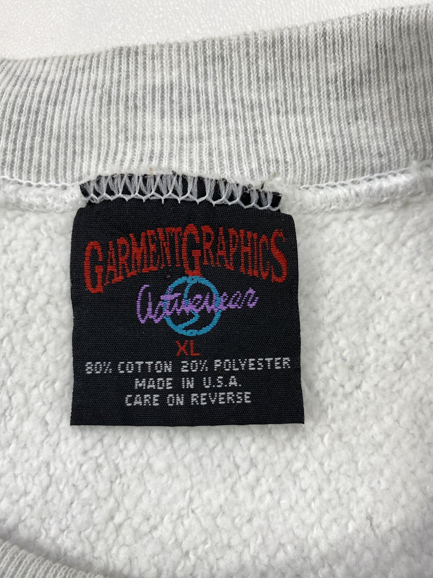 1994 Garfield x Colts  Made in USA Size XL Vintage Sweat-shirt  / K5384