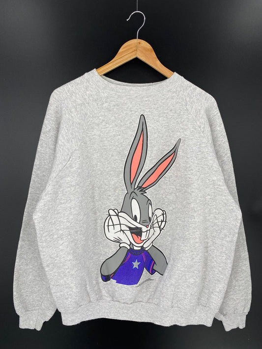 1995 LOONEY TUNES BUGS BUNNY Size Approx. XL Vintage Sweat-shirt / K7668