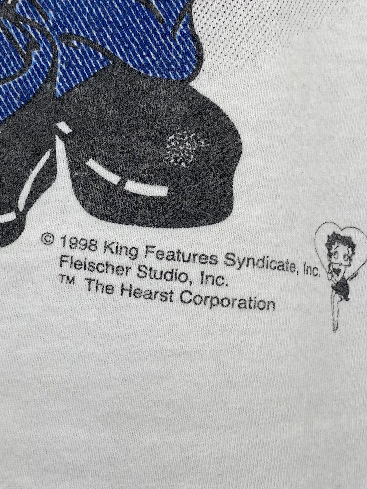 1998 BETTY BOOP Size No Tag (Approx. XXL) Vintage T-Shirt / E683