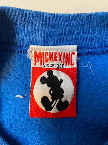 90's DISNEY TOMORROWLAND Made in USA Size No Tag (Approx.XL) Vintage Sweat-shirt / K2917
