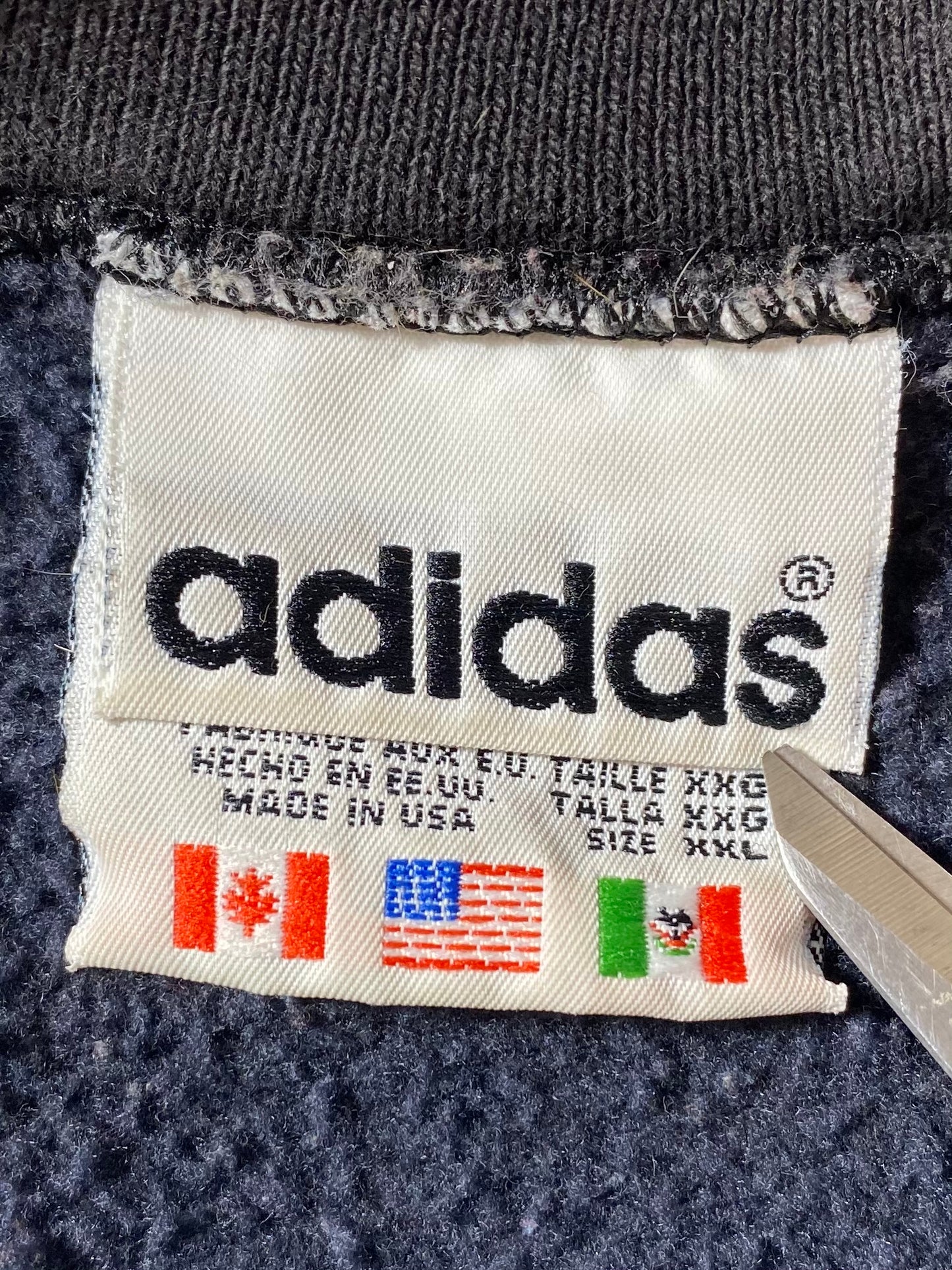 90's ADIDAS Made in USA Size XXL Vintage Sweat-shirt / 8422