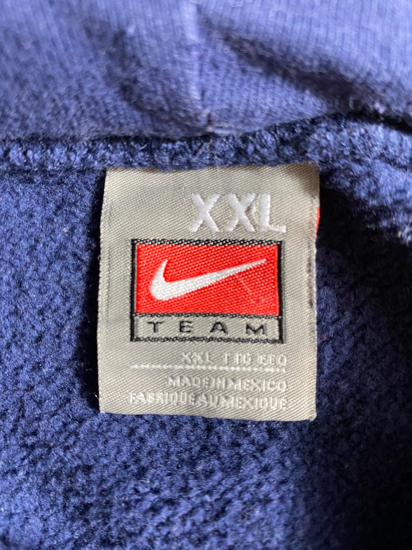 00' NIKE ILLINOIS Size XXL Vintage Hoodie Sweat-shirt / 7854