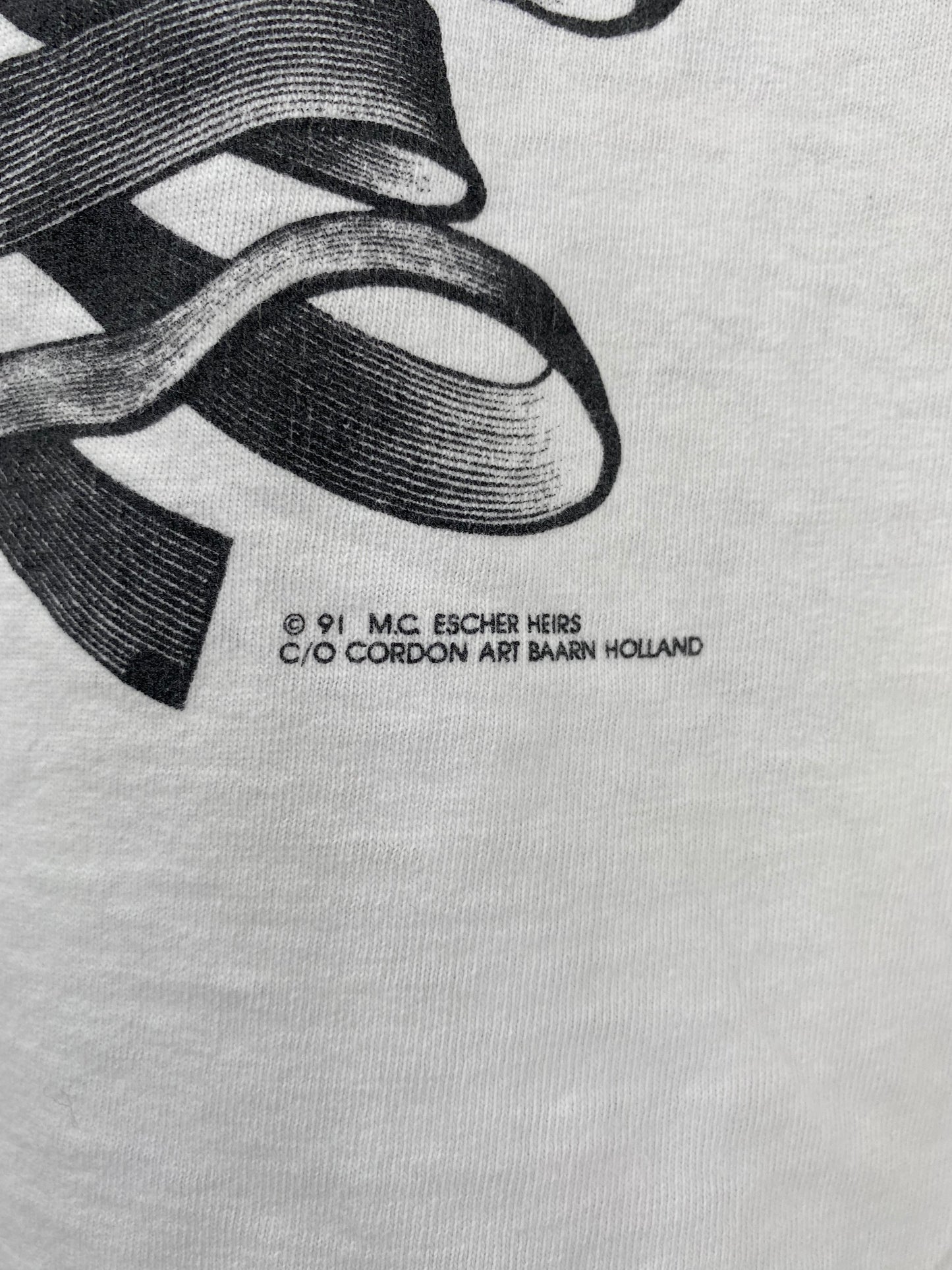 1991'  M.C.ESCHER Made in USA Size XL Vintage T-Shirt / K1950
