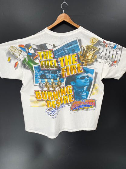 2002 DU PONT x JEFF GORDON  Size XL Vintage NASCAR Racing T-Shirt / k656