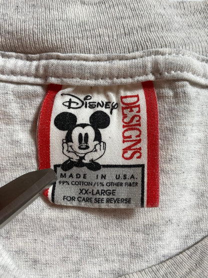 90’s DISNEY MICKEY & MINNIE Made in USA Size XXL Vintage T-Shirt / 8620