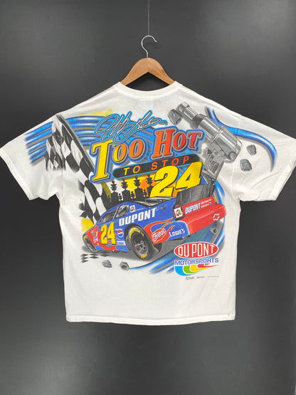 2002 NASCAR DUPONT Size XL Vintage Racing T-shirt / 9453